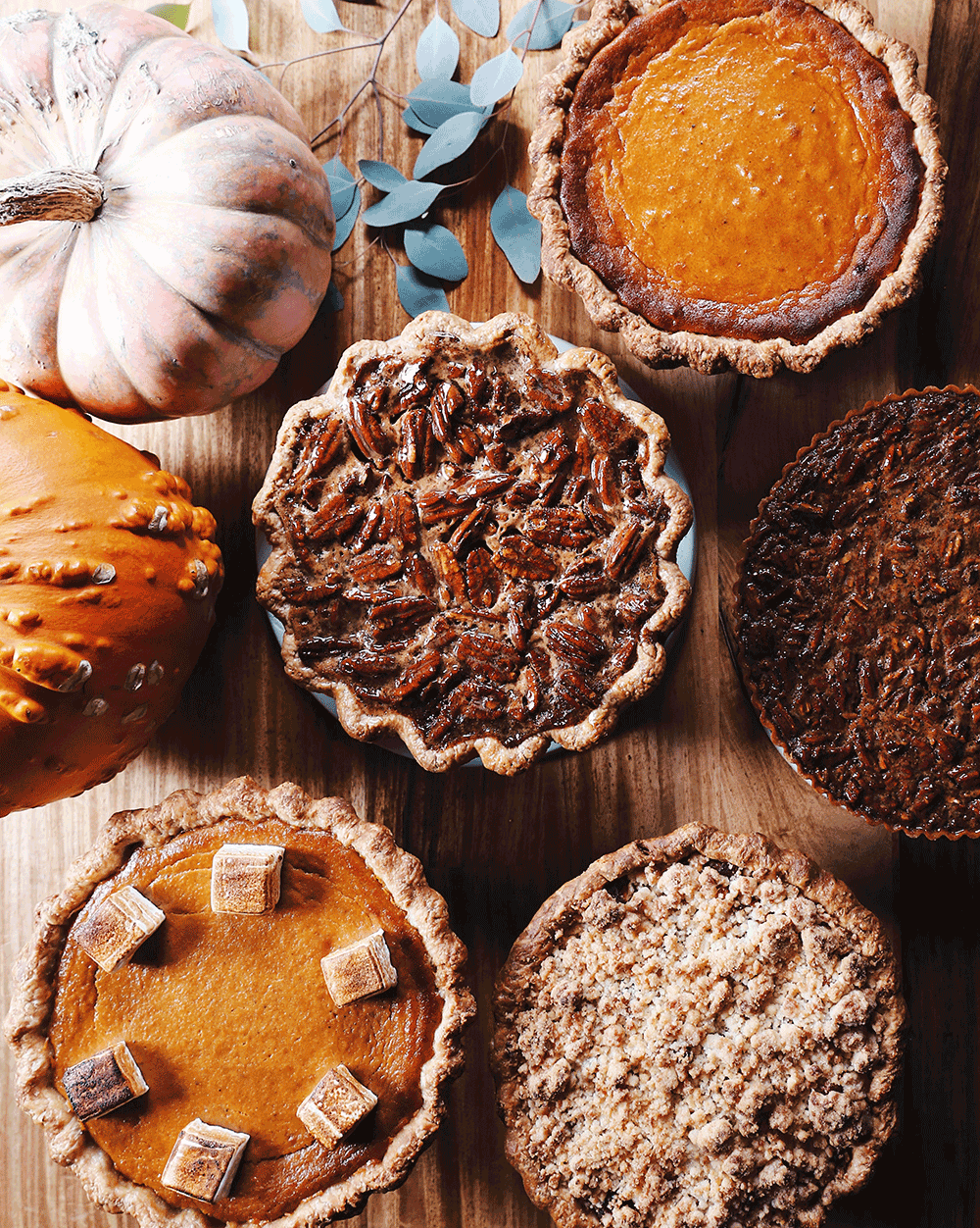 assortment of fall pies from republique